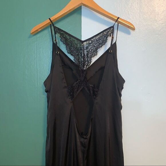 ModCloth Black Slip Dress Size Large - Picture 4 of 6